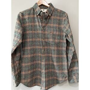 Anerkjendt Denmark Shirt Flannel Long sleeve Multicolor houndstooth Preppy Sz- S